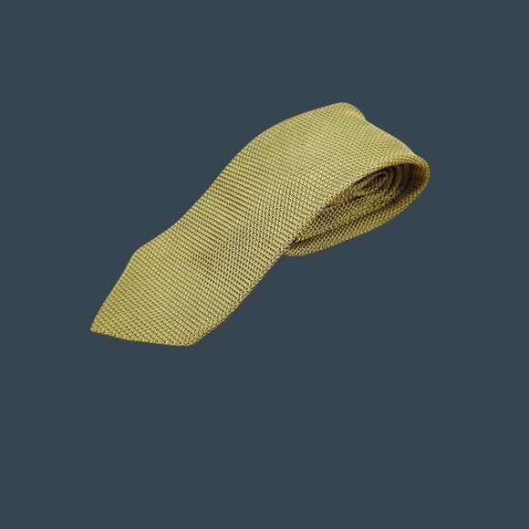 Osmuns By Damon Italian Silk Golden Textured Tie - Picture 1 of 6